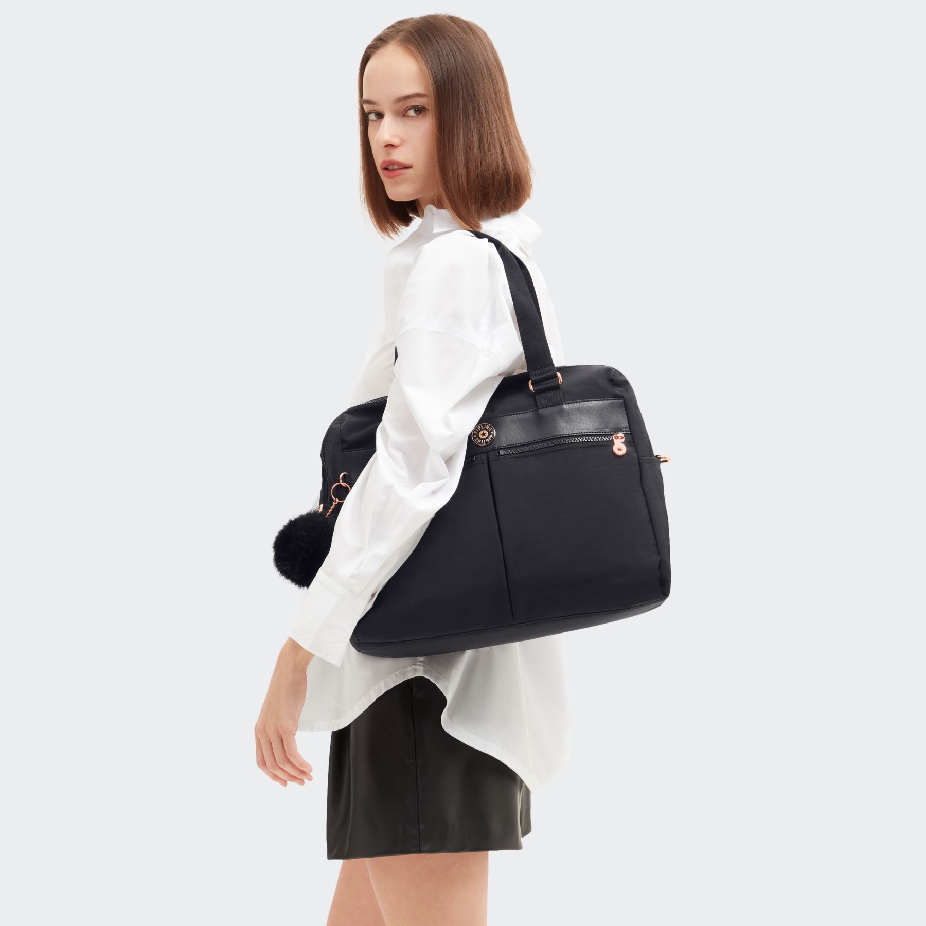 VALERIA Sac Fourre-Tout Moyen - Black Dazz WK