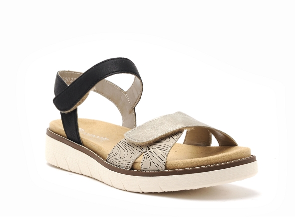 Remonte nu pieds plats femme d2049 noir
