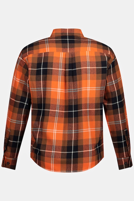Karo-Flanellhemd, Langarm, Modern Fit, Kentkragen, bis 8 XL