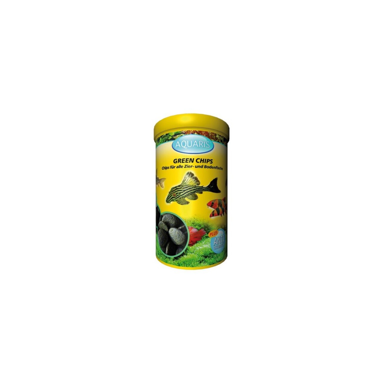 AQUARIS Aquarium Fischfutter für Welse - Green Chips - 125g / 250ml