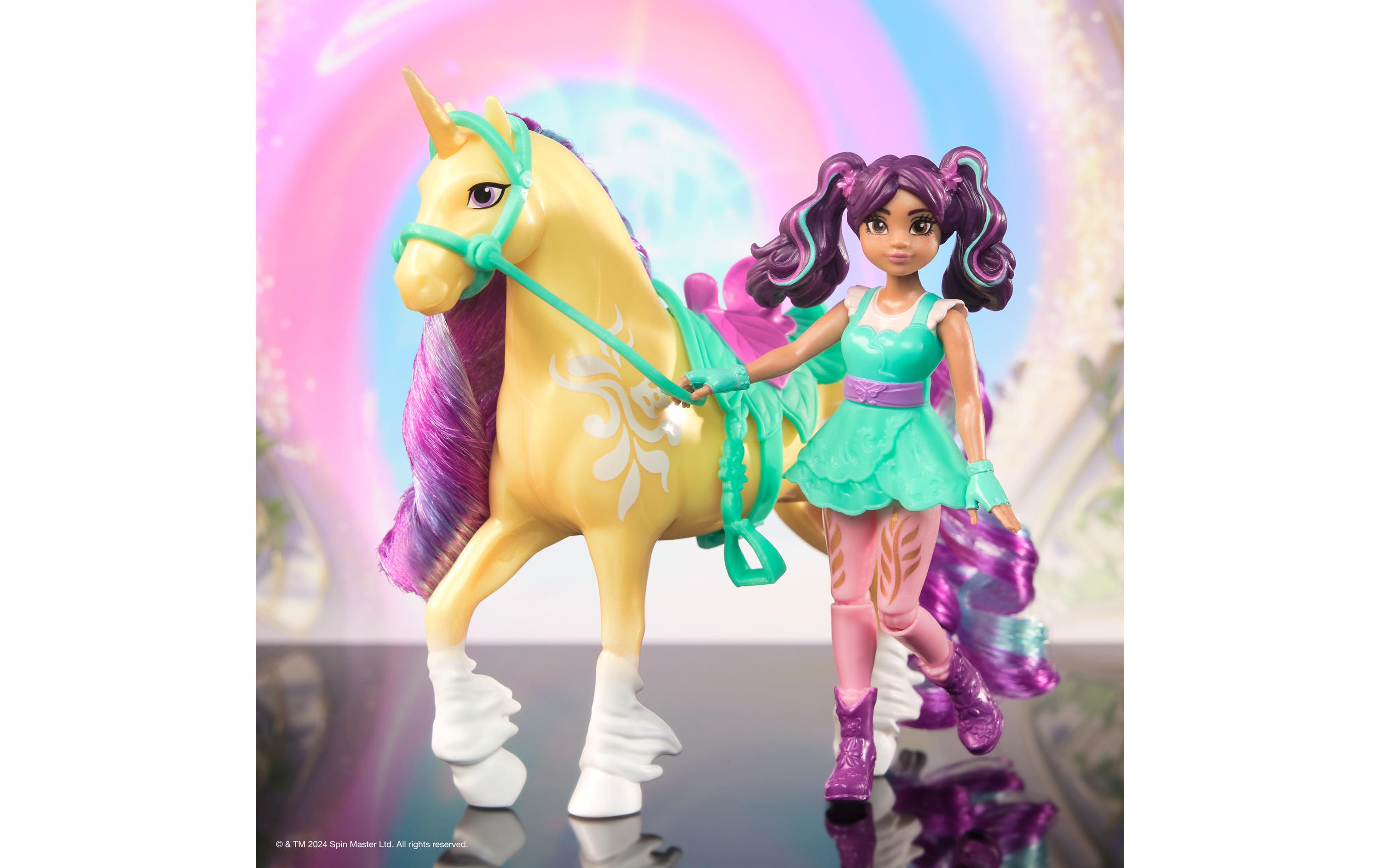 Unicorn Academy Ava Doll & Leaf UnicornMagische Einhornreiter-Serie für Kinder