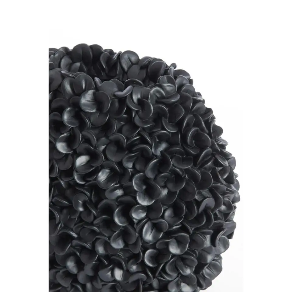 Light & Living - Phylia vaas deco 31,5x17x28 cm - mat zwart