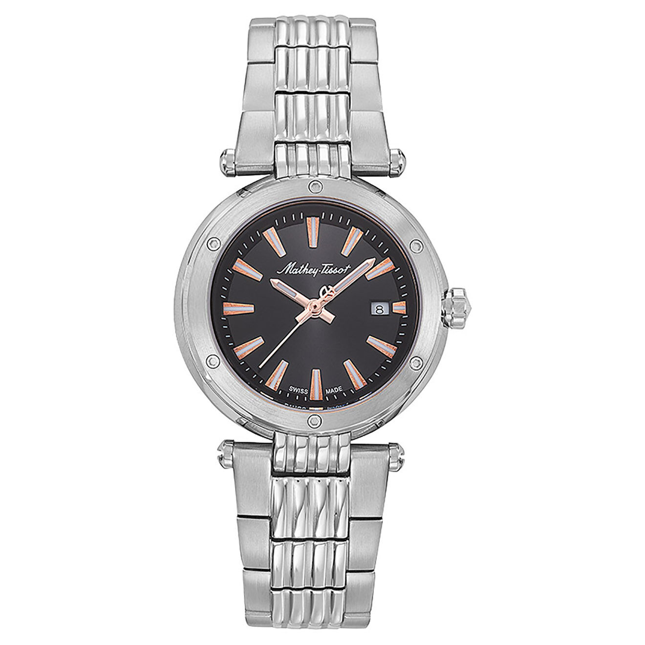 Mathey-Tissot Montre Femme Quartz en Acier Neptune argentée