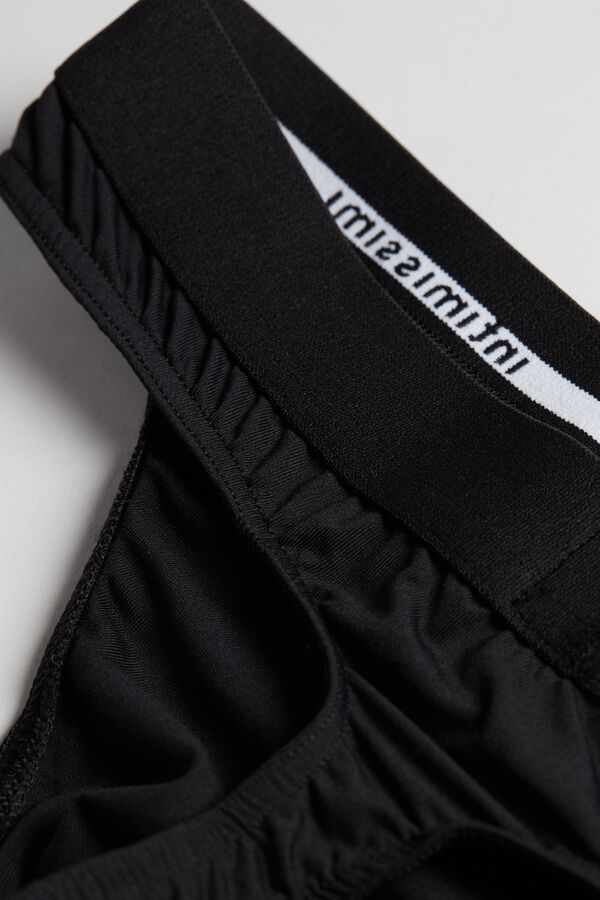 Tanga masculina de microfibra com logotipo