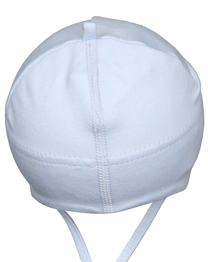 Jersey-Mütze BASIC mit Ohrenschutz in hellblau