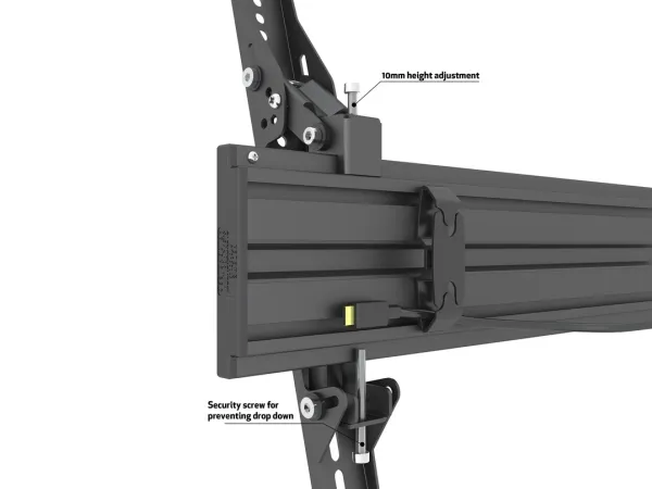 Multibrackets M Pro Dual Pole Floormount - Stativ - for LCD display - plastik, aluminium, stål - sort - skærmstørrelse: 65