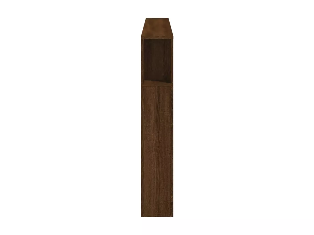 Tête de lit à LED chêne marron 180x18,5x103,5cm bois ingénierie
