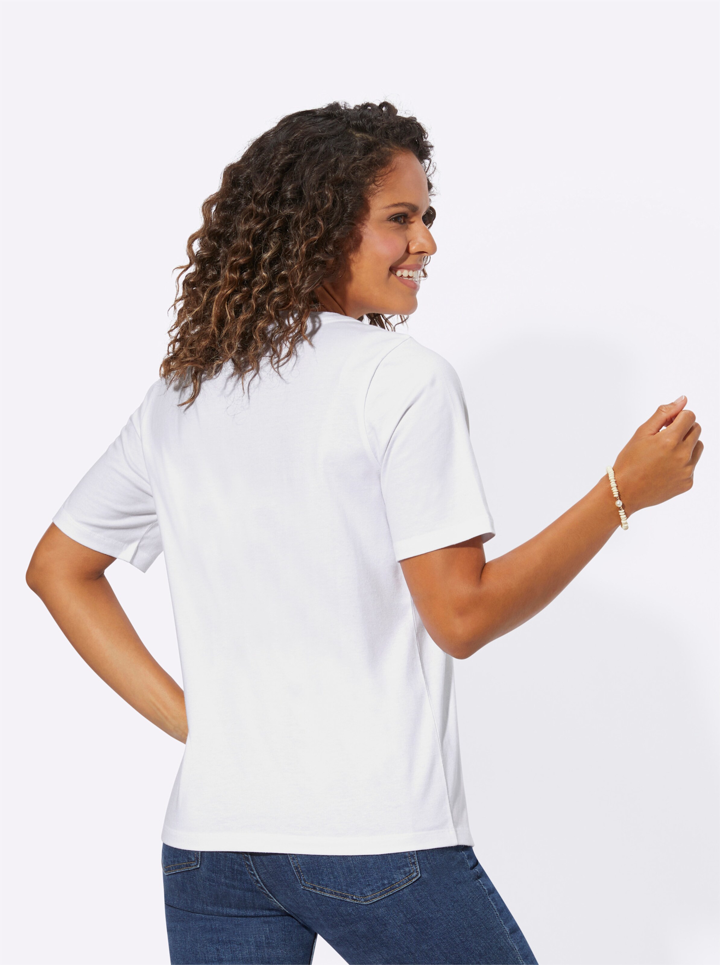 Shirt in ecru