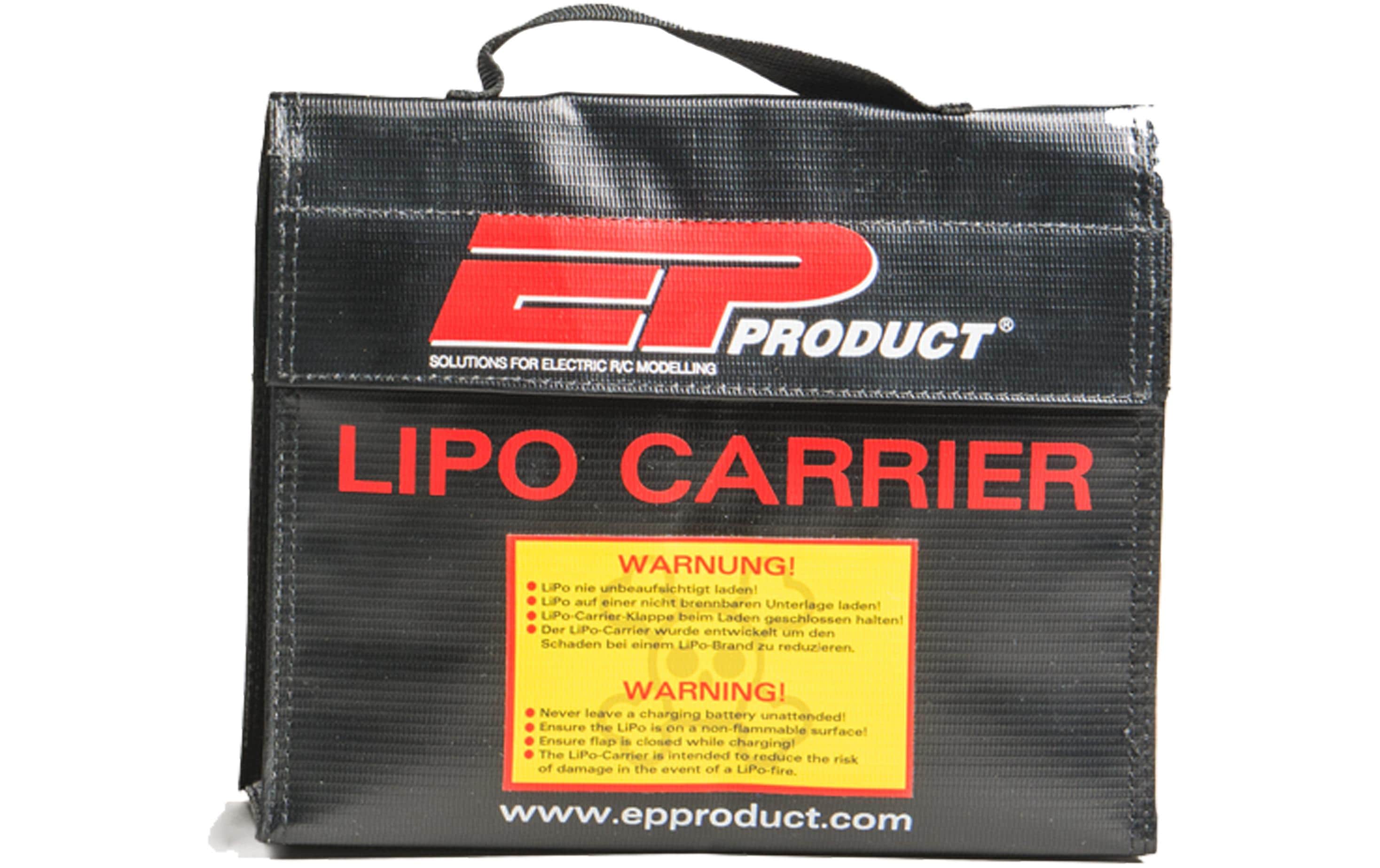 LiPo-Tasche Carrier 240 x 180 x 65 mmSchutztasche für Lithium Akkus