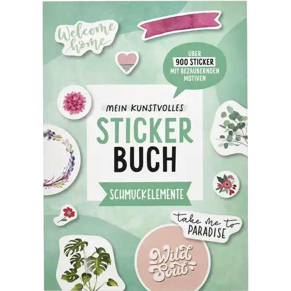 Mein kunstvolles Stickerbuch Schmuckelemente