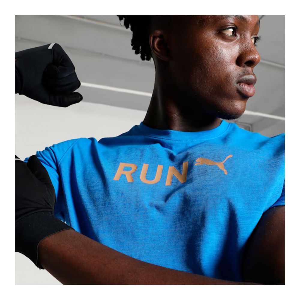 Puma GRAPHIC RUN - Maillot Homme ultra blue
