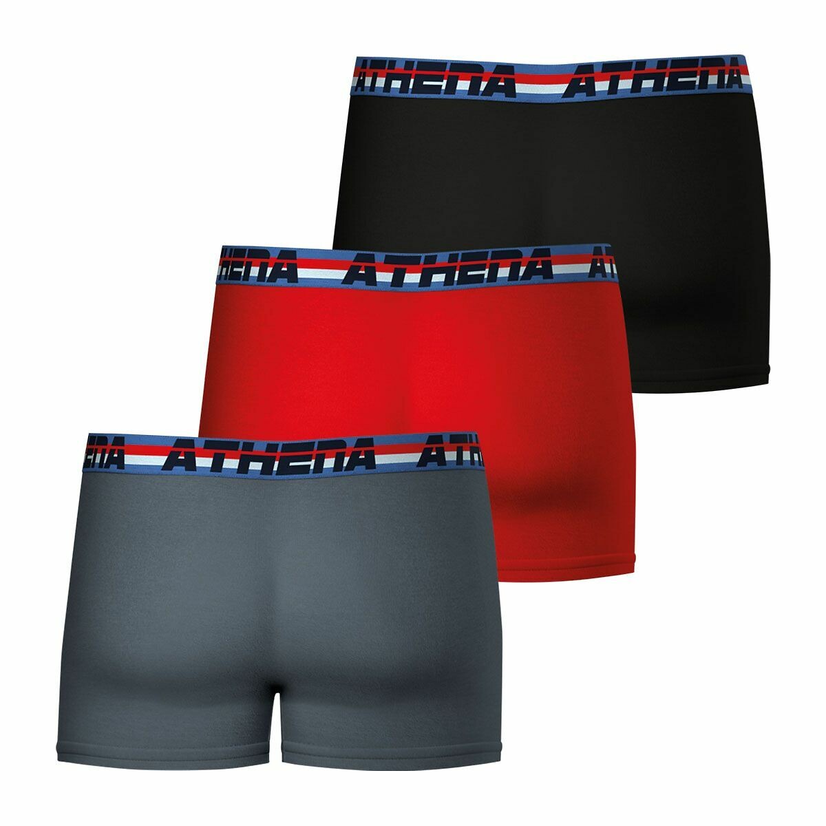 ATHENA<br>Conjunto de 3 cuecas boxer totalmente elásticas