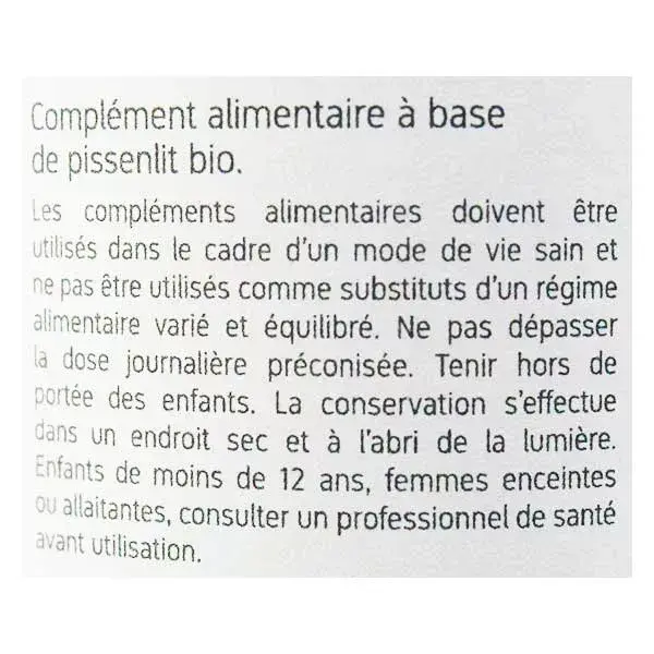 Cápsulas Vegetais de Dente-de-Leão Orgânico Nat & Form - 200 unidades