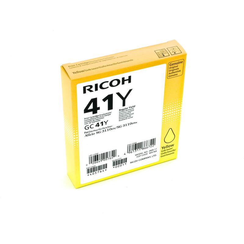 Cartouche Ricoh GC41 cartouches couleurs séparées pour imprimante gel d'encre