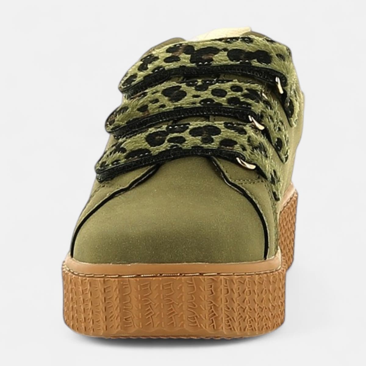 Baskets basses Femme kaki