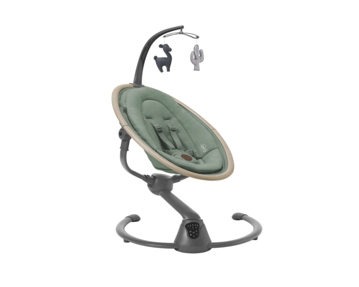Cassia Elektrische Schaukel 0 - 6 M   0 - 9 kg    Automatische Bewegungserkennung  |    Um 360° drehbarer Sitz  |    12 beruhigende Melodien  |    Besonders geringes Gewicht |