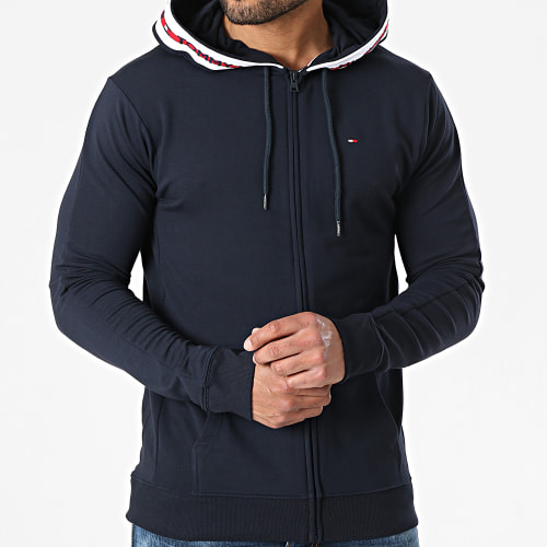 Sweat Zippé Capuche FZ HWK 1929 Bleu Marine