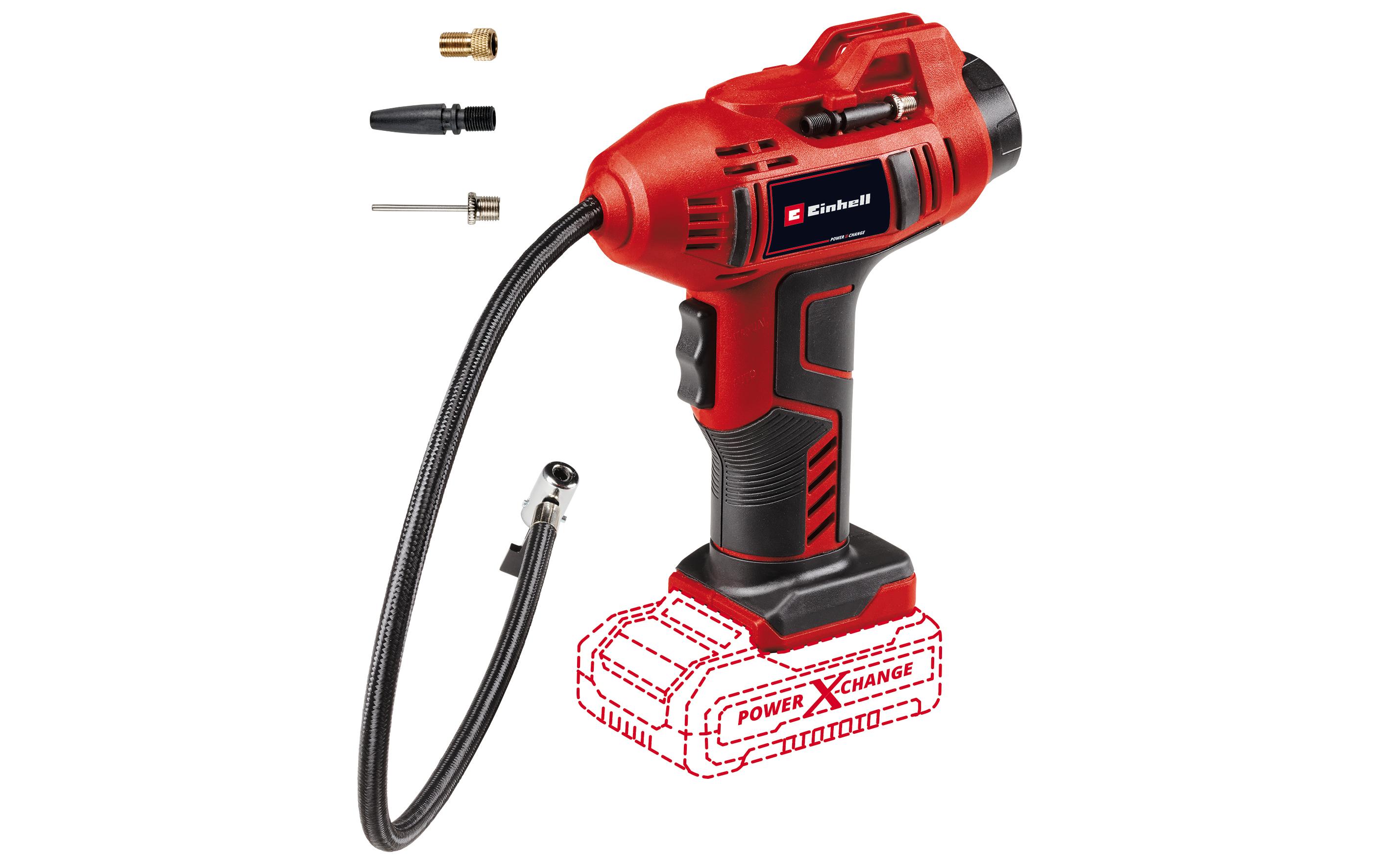 Akku-Autokompressor CE-CC 18Li-SoloIdeal zum Aufpumpen von Autoreifen, Radreifen und Bällen
