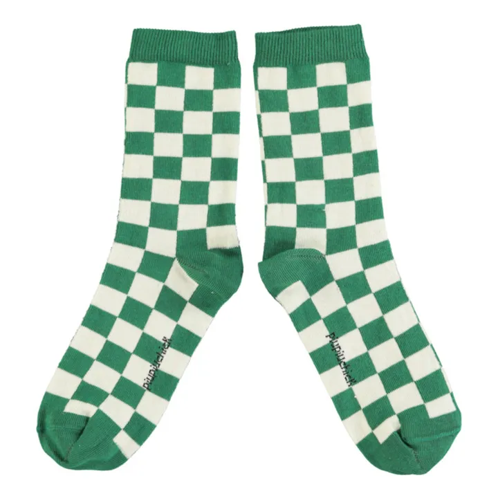 Piupiuchick Chaussettes Carreau | Vert