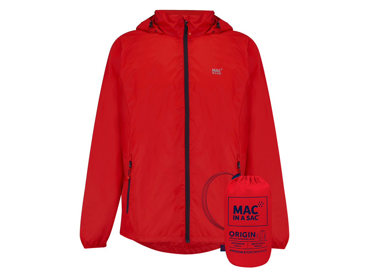 Mac in a Sac Red unisex regenjas