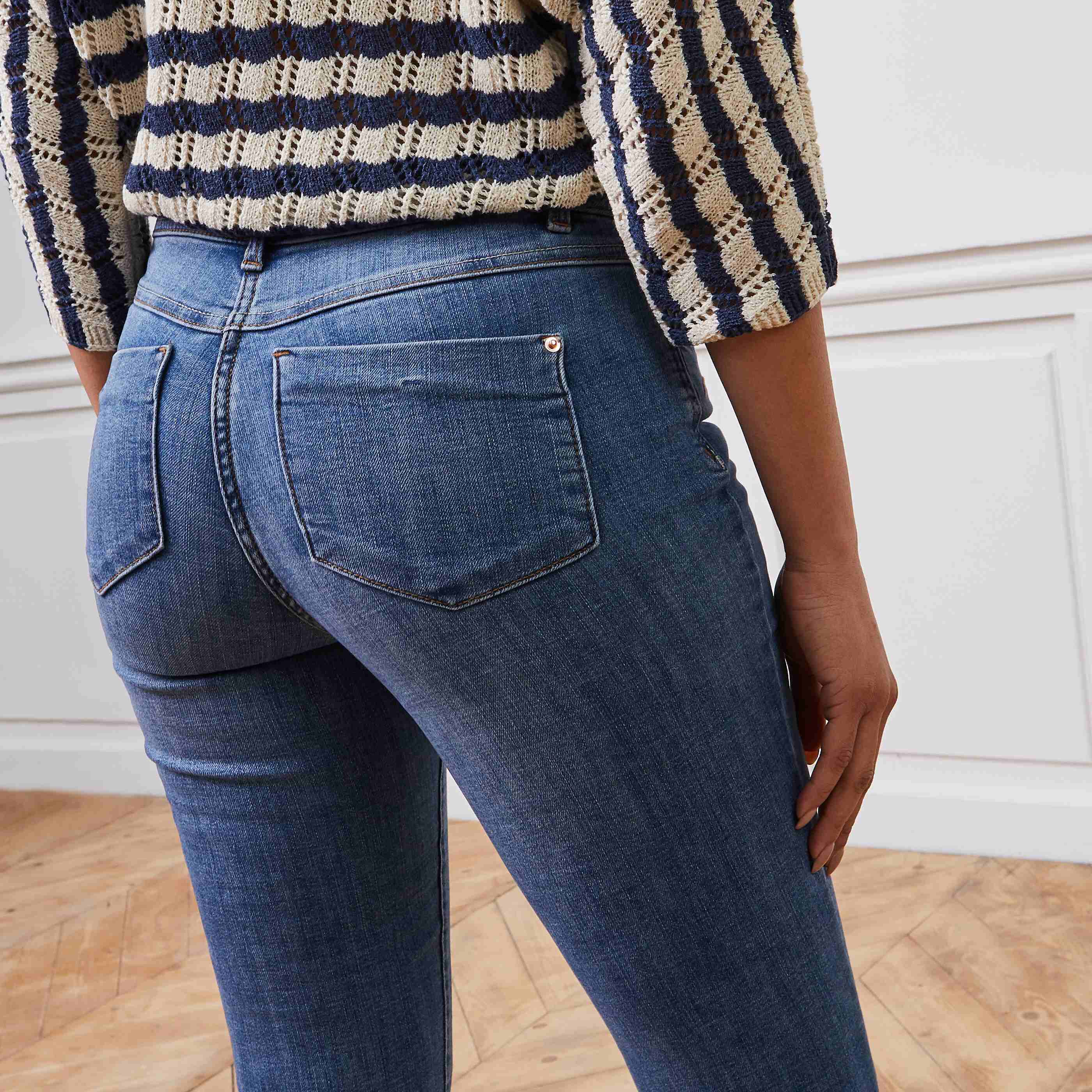 Jean slim LONDON femme - STONE