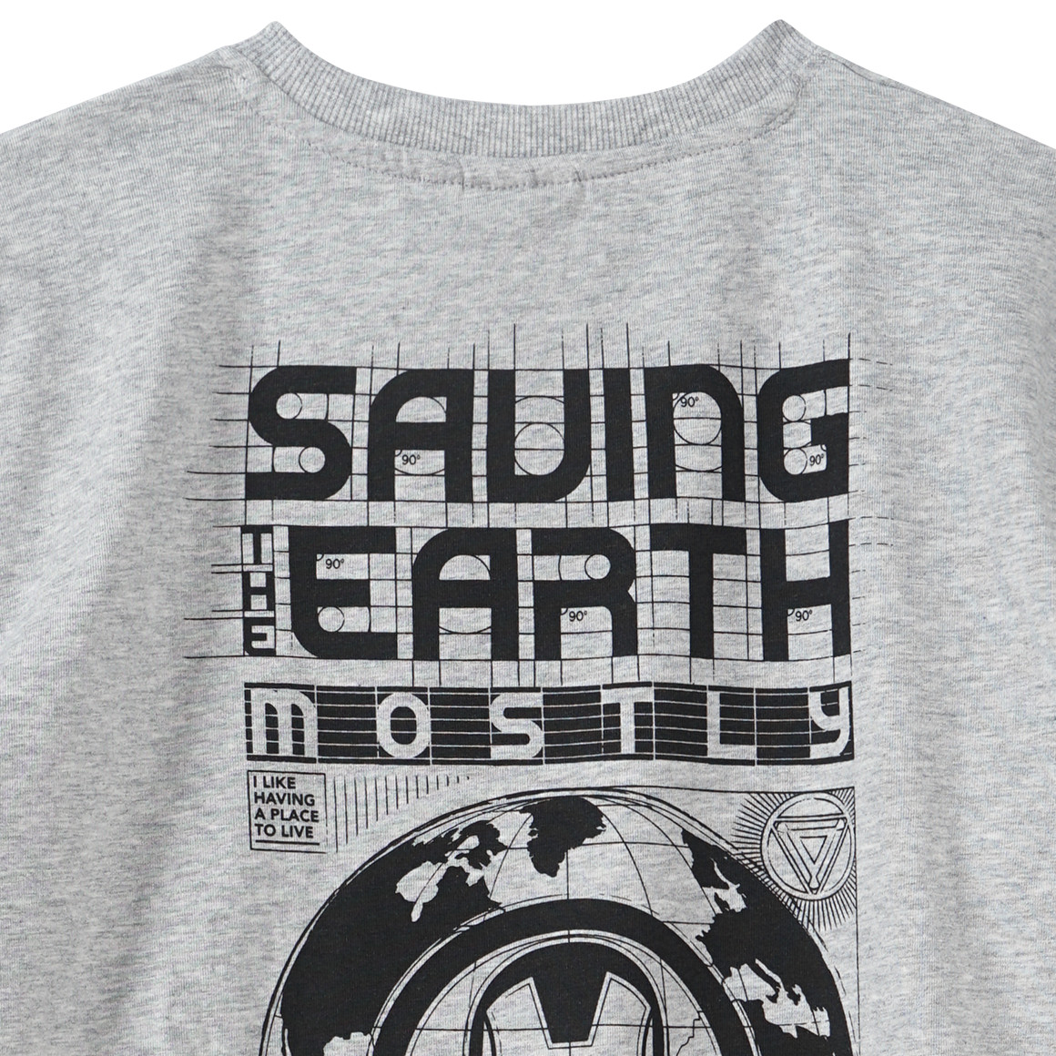 Yigga MARVEL Avengers T-Shirt mit Iron Man-Print hellgrau