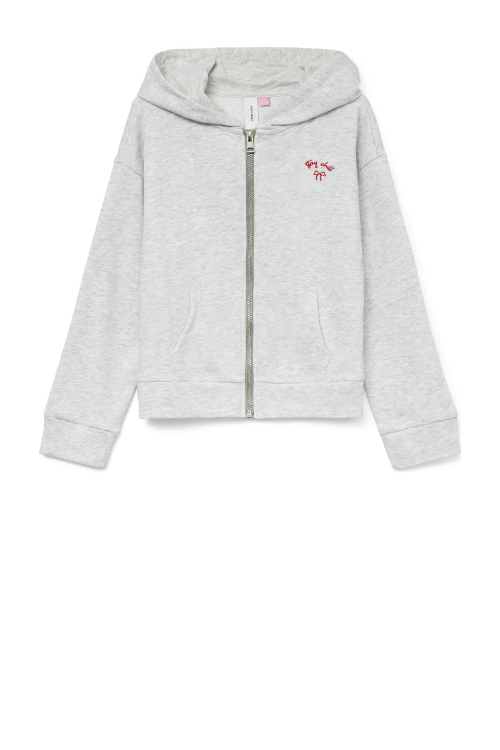 VERO MODA GIRL sweatvest grijs melange