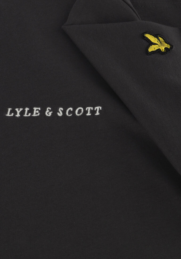 LYLE & SCOTT antraciet lyle & scott t-shirt script embroidered t-shrit