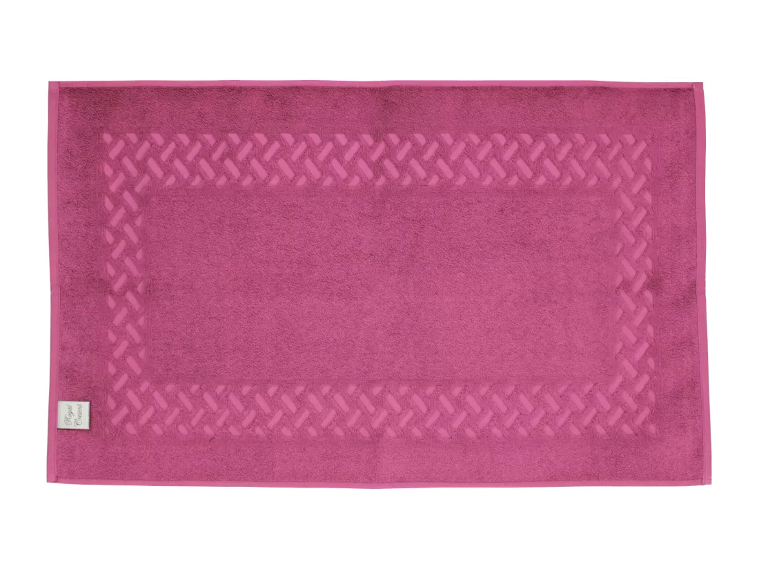 Tapis de bain 50x80 cm ROYAL CRESENT Rose Vin 850 g/m2