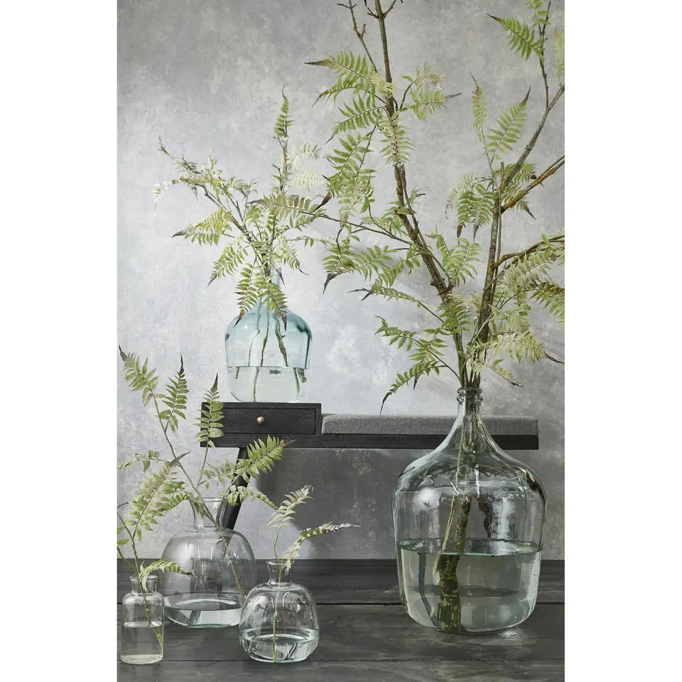 Mica Decorations Vaas Diego - flessenhals - gerecycled glas - 42 cm