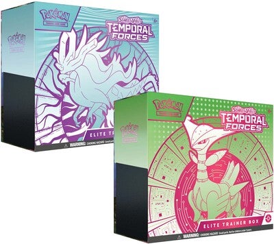 Pokémon Scarlet & Violet Temporal Forces Elite Trainer Box Samling Blandet