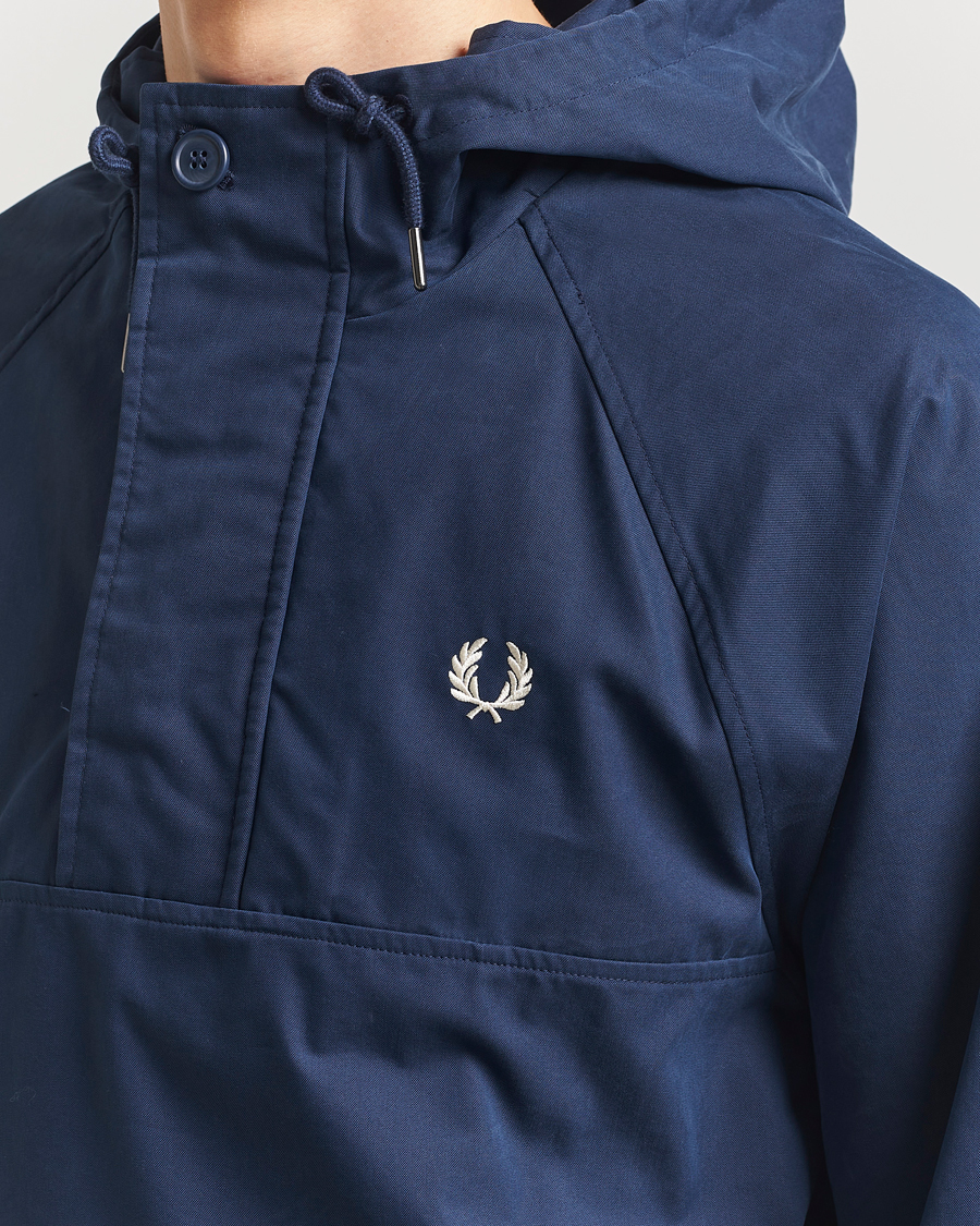 Fred Perry Smock Hooded Anorak Tennis Blue