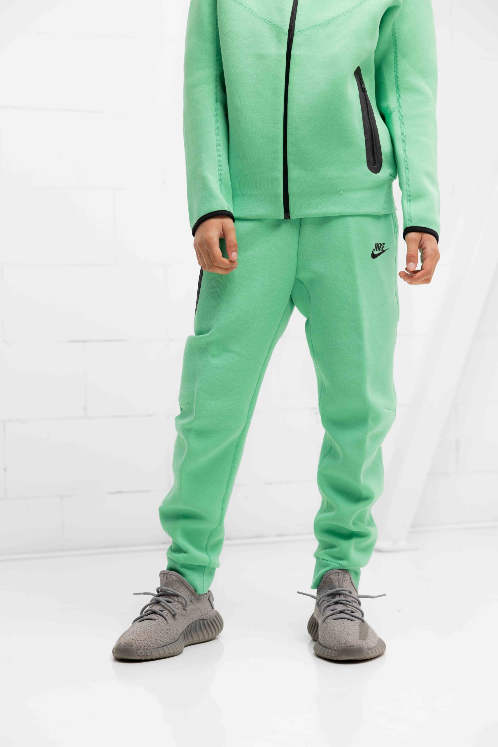Nike Tech Fleece Trainingspak Kids Groen