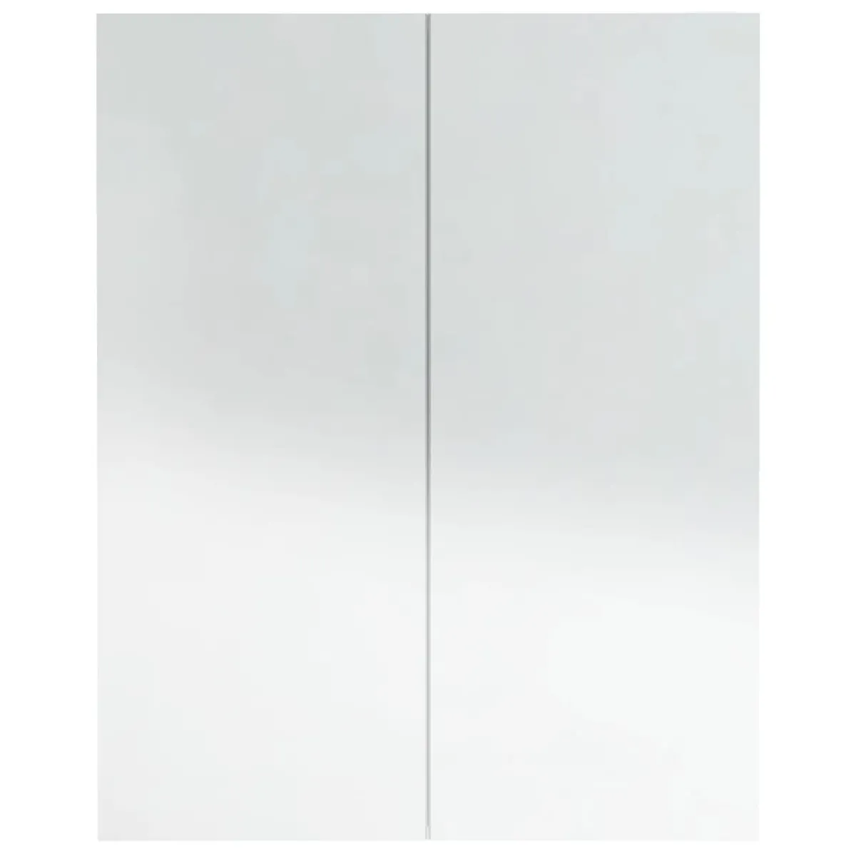 Helloshop26 Armoire à Miroir de Salle de Bain - Blanc Brillant