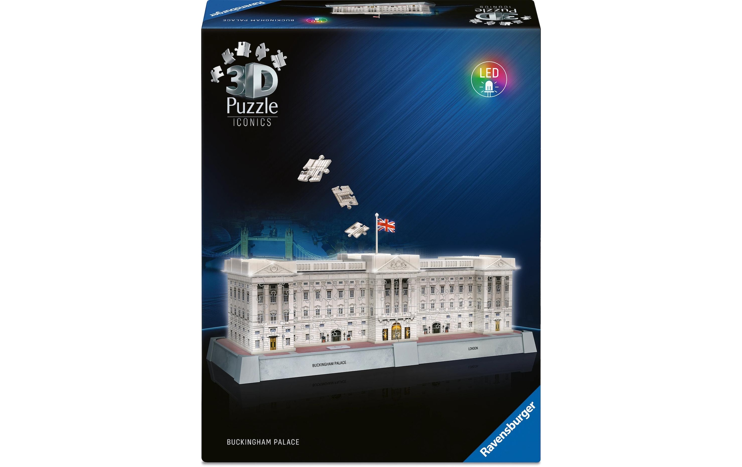 Ravensburger 3D-Puzzle »Iconics Buckingham Palace w. Light« 3D-Effekt