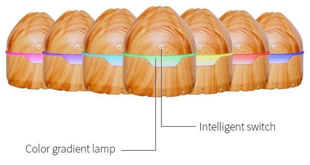 Aroma Diffuser/Fugter i trædesign, Lyst træ
