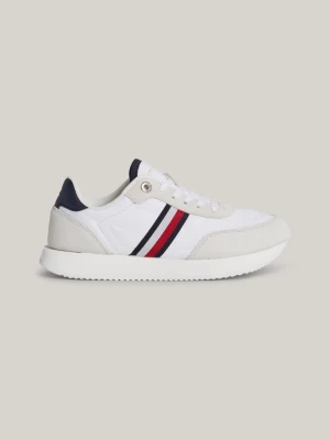 Tênis Essential Global Stripe em Camurça com Travas Finas