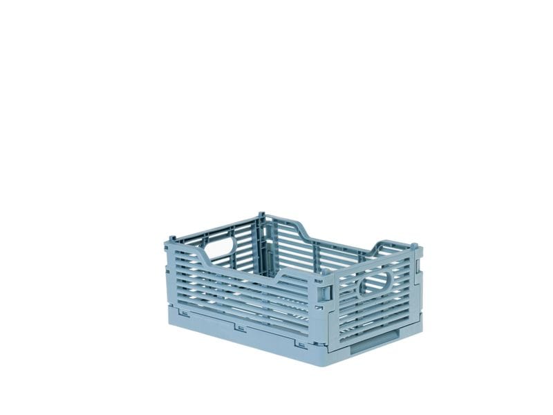 COCON Klappbox 22 x 15 x 9 cm 2 Stück, Petrol Faltbare Aufbewahrungsbox