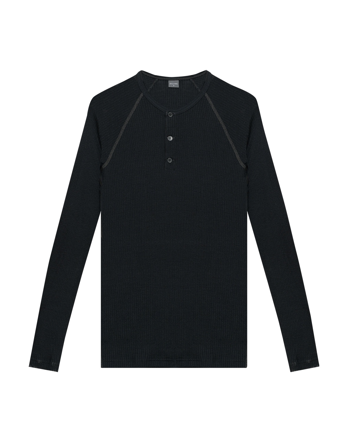 Shirt met knopen van merinowol voor heren