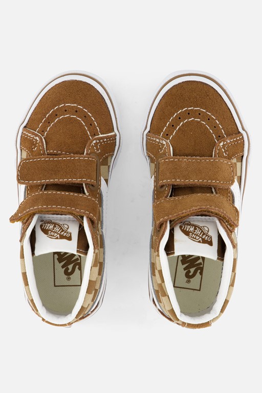 Vans SK8-Mid Reissue V Checkerboard bruin