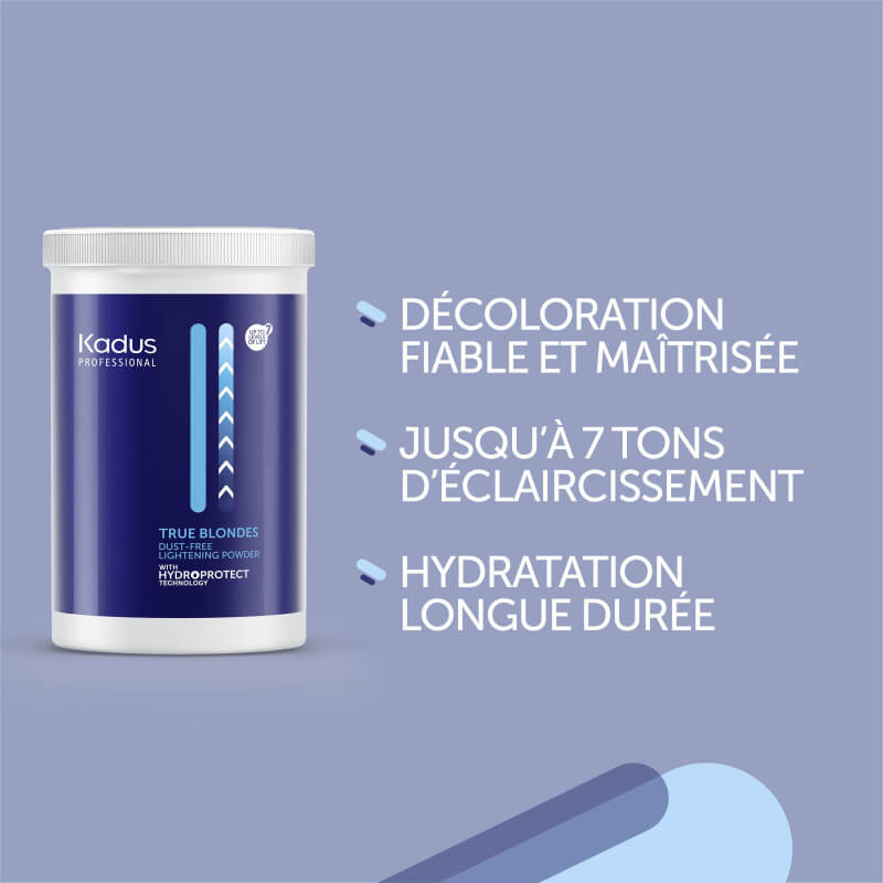 Poudre décolorante 7 tons True Blondes Kadus 500g