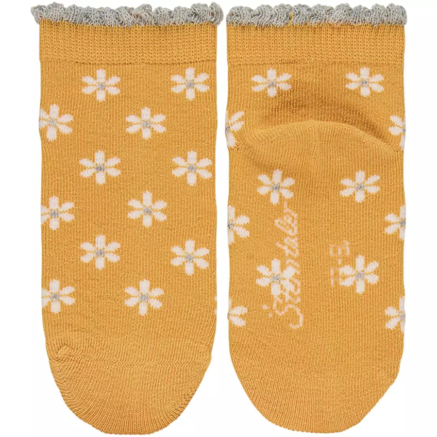 Sterntaler Kurz-Söckchen 3er-Pack Blumen gelb