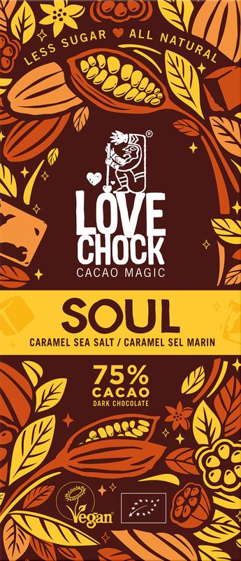Lovechock Soul caramel stea salt bio (70 gr)