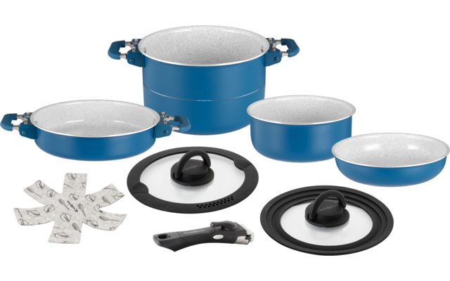 Brunner Carezza Magnetogrip 7+1 Kochtopfset mit Vacublock 8-tlg.