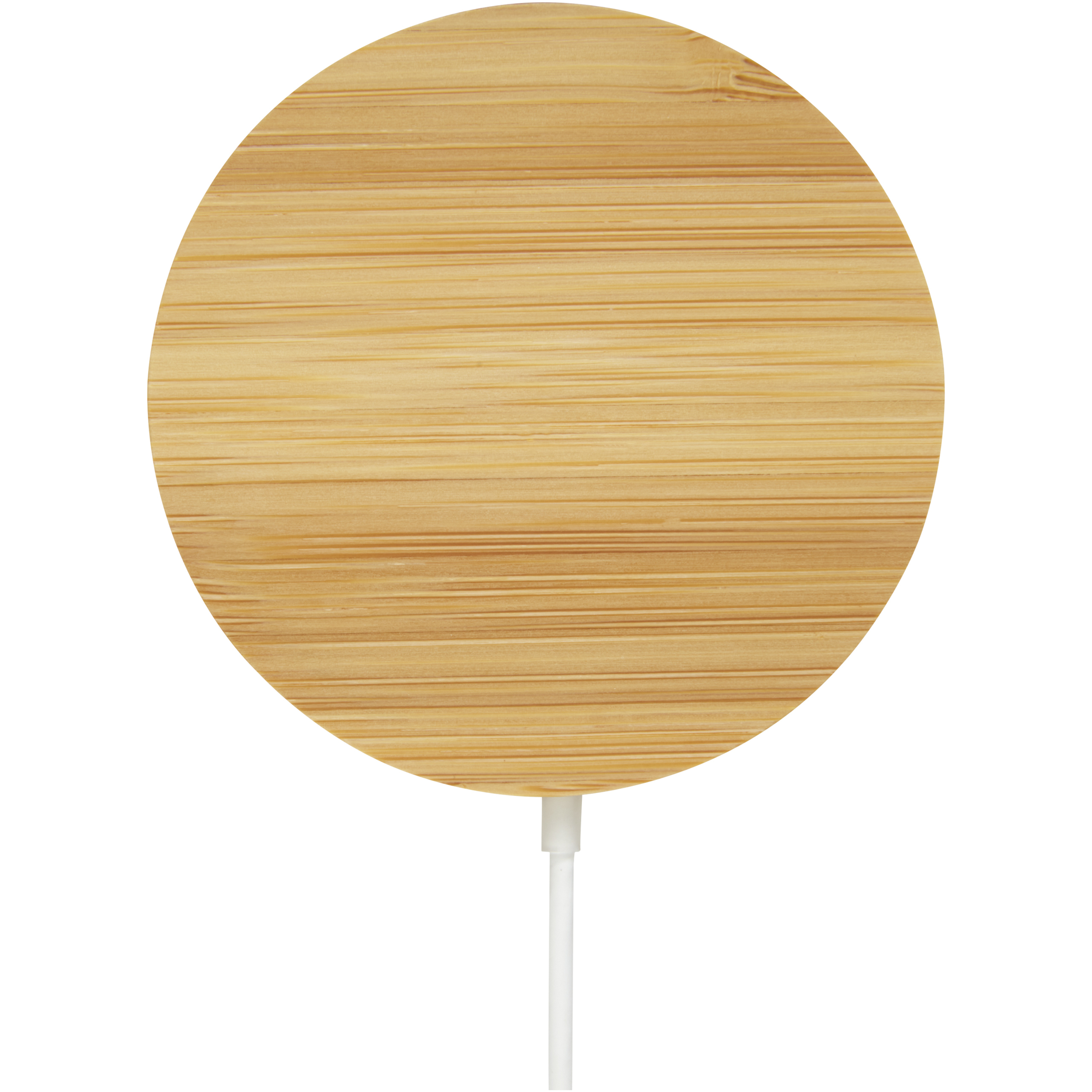 EgotierPro 124188 - Chargeur Sans Fil Magnétique en Bambou 10W