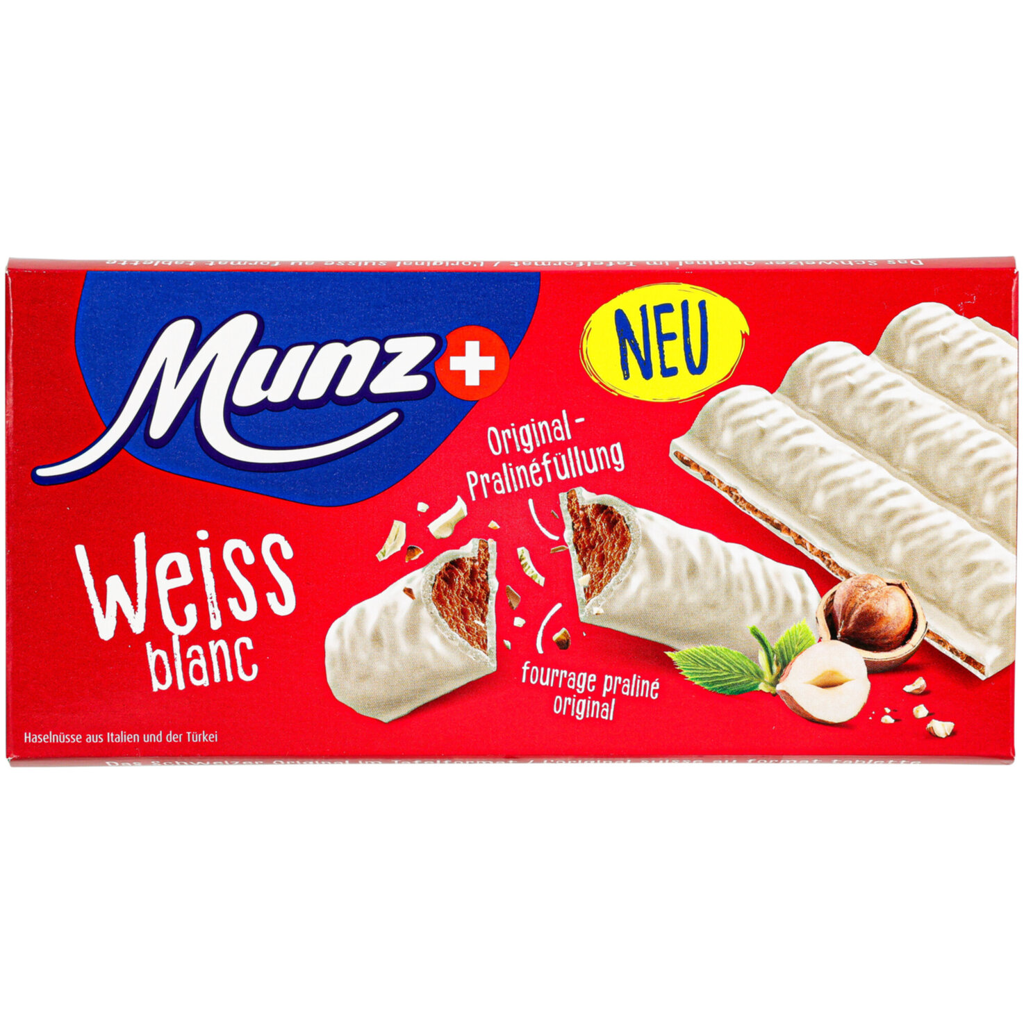 Munz Tafelschokolade Branche weiss