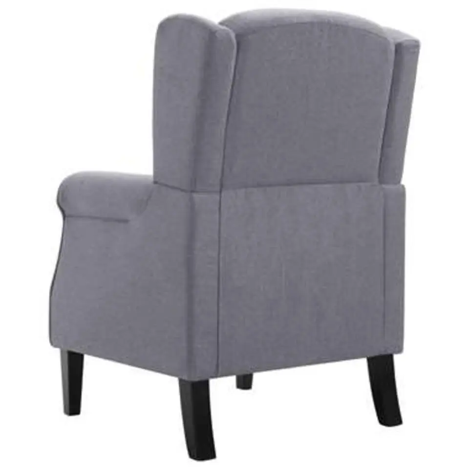VIDAXL Fauteuil stof donkergrijs