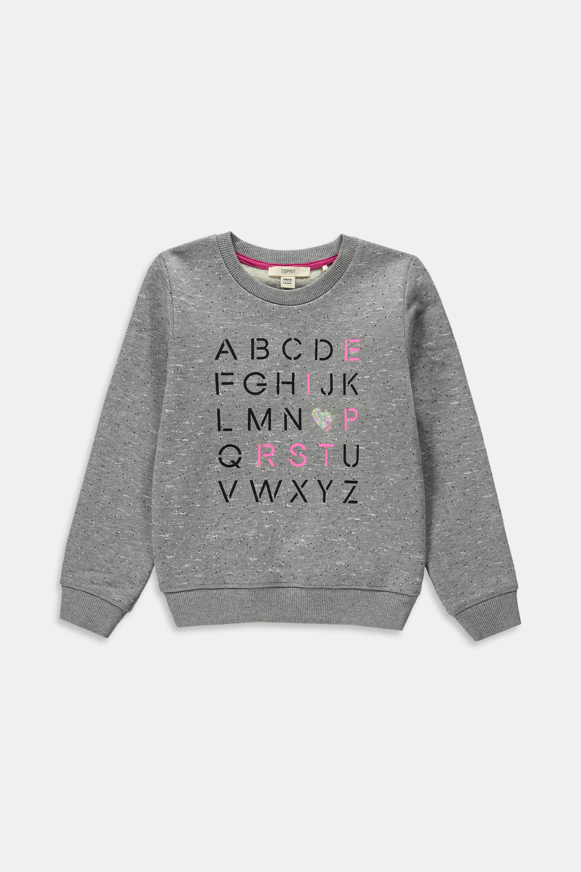 Sweat-shirt en coton imprimé