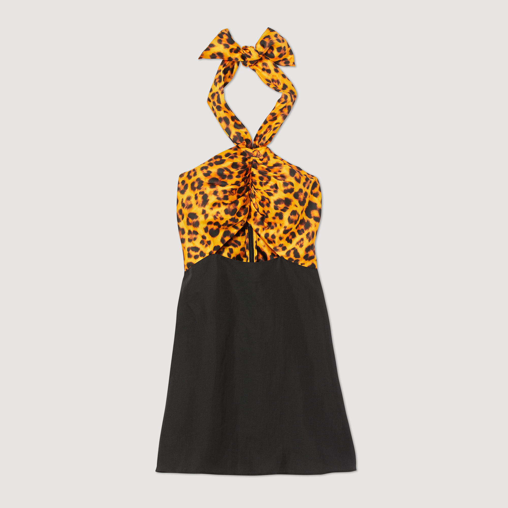 Robe courte leopard