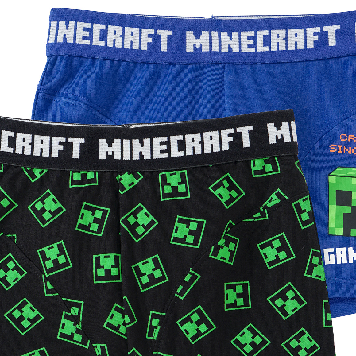 Topolino 2 Minecraft Boxer im Set blau / schwarz